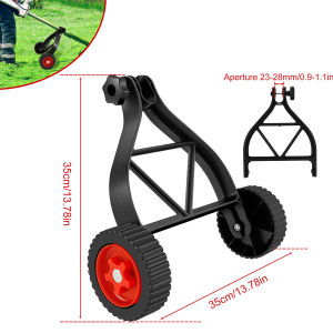 Lawn Mower Support Wheel Adjustable 26 to 28 mm Lawn Mower Brush Cutter Auxiliary Wheel Garden Tools Accessories
