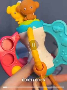 Đồ Chơi Kéo Montessori Phát Triển Kỹ Năng Đièu Khiển Ngón Tay Vận Động Hình Thỏ Gấu Khỉ