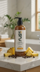 GEL TẮM FUSE LAB CÀ PHÊ + DỨA 500G - DƯỠNG SÁNG NIACINAMIDE & CẤP ẨM SÂU