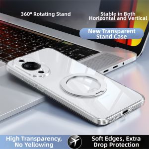 DAOWAIREN | Rotatable 360 Degree Transparent Shockproof Phone Case