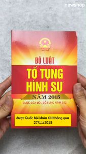 Sách - Bộ Luật Tố Tụng Hình Sự Năm 2015 (Được Sửa Đổi Bổ Sung Năm 2021 2024 2025) (DH) - Newshop