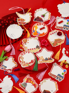 Creative Hand-Drawn Bookmark Kit DIY Materials for Children Kindergarten Summer Holiday Half-Finished Products Small Gifts