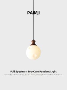 PAIMIJI | Đèn Trần Phòng Ngủ Chống Ánh Sáng Gây Hại Phong Cách Kem Pháp Cổ Điển