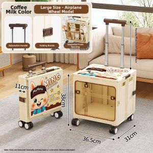 ZHUOLESHI | Pet Foldable Trolley Cart Portable Carrier Ramp