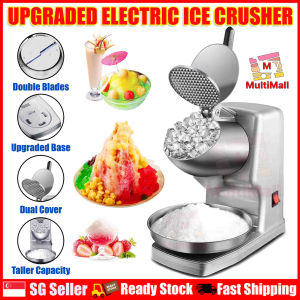 Electric Hand Manual Ice Crusher Shaver | Ice Dessert | Ice Chopper | Powerful motor | Stainless-steel double blade fine ice | Ice Kacang | Snow cone | Ice Crusher | Ice Crusher Machine | Electric Ice Crusher |Ice Shave