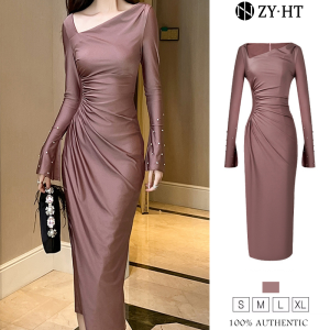 ZYHT EraVogue Womens Dresses Purple Dresses Long Sleeve Dresses Formal Party Dresses Banquet Dresses Work Dresses Birthday Party Dresses 31011