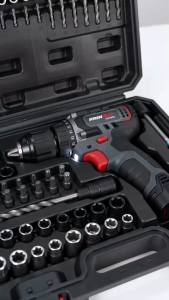 [29PCS/Set] 12V Double Speed Li-ion Battery Rechargeable Cordless Drill Driver