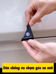 Miếng dán chống va đập bảo vệ góc cửa xe ô tô có logo các hãng xe