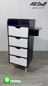 ชั้นวางอุปกรณ์เสริมสวย ตู้เก็บของ ตู้เก็บอุปกรณ์ทำผม ชั้นเก็บเครื่องมือเสริมสวย ชั้นวางของ มีลิ้นชัก ชั้นวางไดร์เป่าผม ชั้นวางของ