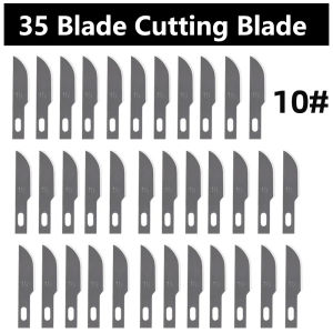 Low Carbon Alloy Steel Mini Blades EDC Repair Phone Office Stationery Art Cut The Package Replacement Surgical Scalpel Craft