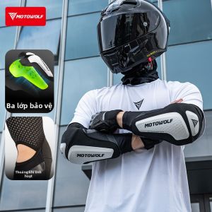 MOTOWOLF | Găng Tay Chống Tác Động Bảo Vệ UV Thoáng Khí