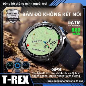 Đồng Hồ Thông Minh GPS 2025 Bộ Nhớ Nhạc 4GB Pin 860mAh Thể Thao Ngoài Trời Bơi Lội Kính Cường Lực Corning Gorilla Glass Theo Dõi Nhịp Tim Tương Thích Android Wear