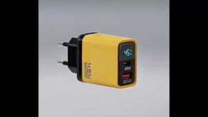 kebidumei | KEBIDUMEI 45W GaN Charger with LED Display USB Charger Type-C QC 3.0 Quick Charger EU Adapter USB C Fast Charge for Phone