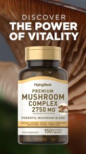 8 PREMIUM MUSHROOM COMPLEX 2750mg x 150 Capsules Lions Mane Turkey Tail Cordyceps Reishi Chaga Maitake Shitake Oyster Supplement