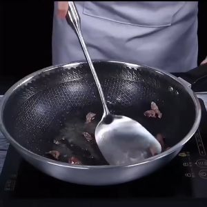 Elite Kitchen - Stainless Steel Kitchen Utensils Frying Spoon Spatula Soup Spoon Kitchenware Cooking Chef 一体型没焊接不锈钢锅铲汤勺