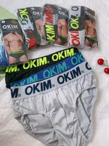 COD 3in1  OKIM Mens Cotton high-quality Briefs Underwear for men’s