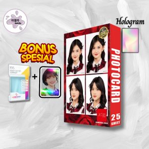 Photocard HOLOGRAM JKT48 KABESHA 2024 ( 2 SISI ) - 1Pack isi 25Pcs
