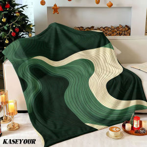 Beast Kingdom | Wave Lines Winter Summer Flannel Blanket Throw Fleece Soft Fuzzy Plush Cozy Fleece Blankets for Sofa Ideal Gifts