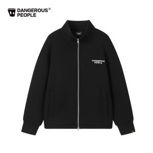 Fashionable Dangerous People Xue ZhiHuan DSP Basic Simple Air Layer Double Zipper Stand Collar Cardigan Sweatshirt for Teens