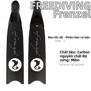 FRENZEL | Vây Lặn Tự Do Thay Đổi Màu Cao Su Dãn Cao Cấp Sợi Carbon 100%