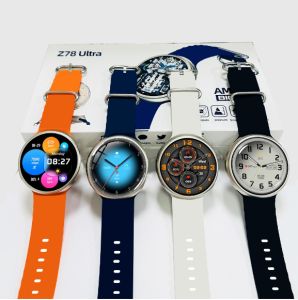 🎁 【Readystock】 + FREE Shipping 🎁 AMOLED Smart watch Z78 ultra max round watch wireless charging bluetooth calls full touch screen smartwatch VS SAMSUNG H11 HELLO WATCH ULTRA HK9