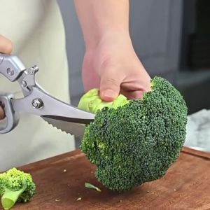 plys | Kéo Nhà Bếp Đa Năng Để Cắt Xương Kéo Cắt Thực Phẩm Gia Dụng Bằng Thép Không Gỉ Mạnh Mẽ Dùng Cho Gà Và Nhiều Loại Thực Phẩm Khác