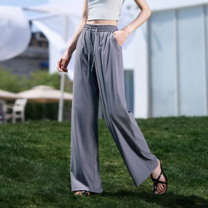 ESE·Y | Thin High-Waist Drapey Slimming Sport Casual Wide-Leg Pants