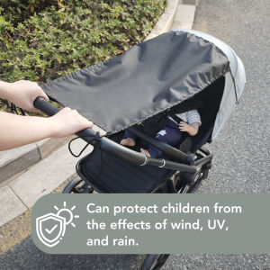 Baby Stroller Sun Shade Universal Fit Baby Strollers Shade for Sun Protection with Viewing Window Water Resistant Sunshade