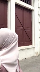 Clemira Couple Dress Serut Satin Polos Gamis dan Kemeja Batik Terbaru Bridesmaid Kondangan