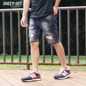 CELANA PENDEK JEANS PRIA UKURAN JUMBO BIG SIZE - CELANA MODEL TERBARU+EMBLEM LOGO BORDIR PREMIUM DISTRO COD BISA BAYAR DI TEMPAT