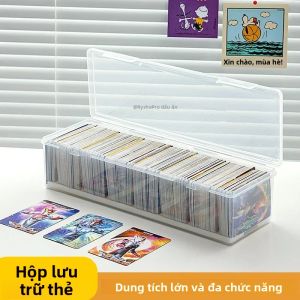 Hộp Đựng Thẻ Nhựa 2L Dành Cho Toploaders Hộp Đựng Thẻ Bài Lớn Chứa Được 700 Thẻ Tiêu Chuẩn Hộp Đựng Bộ Sưu Tập Thẻ Bóng Chày