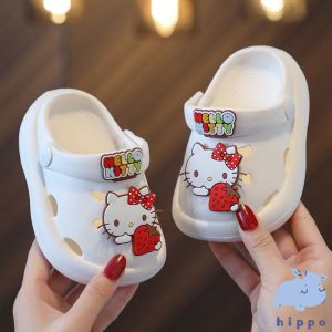 👶รองเท้าแตะเด็กฤดูร้อนการ์ตูนรองเท้าแตะกันลื่นน้ำหนักเบาน่ารัก Summer Childrens Sandals【Hippobaby】