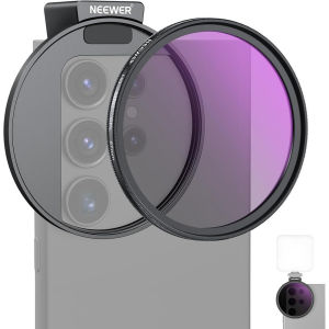 NEEWER 67mm CPL Filter for Phone with Cold Shoe Phone Clip Compatible with iPhone 16 15 Pro Max Plus Samsung S24 S23 Ultra