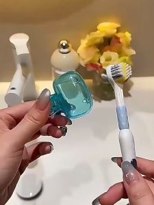 แบบพกพาเดินทางหัวแปรงสีฟันครอบคลุมแปรงสีฟันป้องกันหมวกแปรง พ็อด กรณีป้องกันแปรงสีฟันที่เก็บหัว