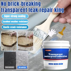 Transparent waterproof glue⚡ Crack waterproof coating Quick-drying glue Bathroom leak repair materia