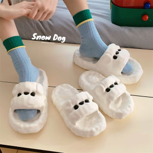 Outdoor Anti-Slip Odor-Resistant Teddy Dog Slippers Casual Summer New Style Themed Fine Striped Home Comfortable Slippers