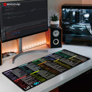 Cho Đi Phím Tắt Keymouse Pad Tiếng Anh Ngôn Ngữ Lập Trình Thảm trải lớn khâu viền cạnh mềm mại thoải mái Không-Trượt Máy tính để bàn Máy Tính Xách Tay Học Tập trò chơi máy tính văn phòng quà tặng doanh nghiệp Excovip 80 × 30 × 0.2Cm