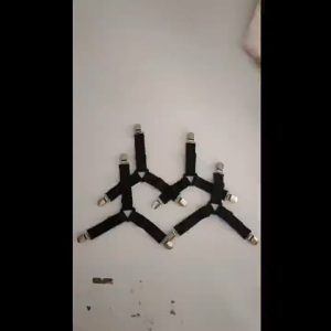 พร้อมส่ง คลิปผ้าปูที่นอน สายรัดขอบผ้าปูที่นอน สายรัดผ้าปูที่นอน Bed Sheet Straps กันลื่น 4 ทาง 6 ด้าน