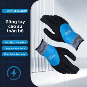 AIBUSISO | Găng Tay Cao Su Cách Điện cho Thợ Điện - Dày Chống Trượt Chống Mài Mòn