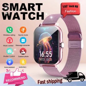 2026 Men Smartwatch Fitness Clock Sports Heart Monitor Smartwatches Bluetooth Call Music Playback 1.83 Surprise Gift Watches