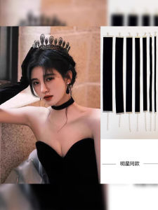 Shangxuan Beauty INS ยุโรป Retro กํามะหยี่สีดําสร้อยคอ Choker Japan และ South Korea สไตล์สําหรับหญิง