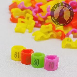 SEMPATI Ring Jepit Plastik 27mm 27 mm Gelang Kaki Burung Blackthroat Pleci Finch (Isi 1 Pcs) RING27MM