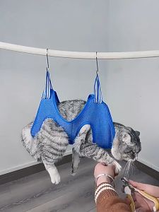 13 in 1 Pet Grooming Hammock Set Dog Hammock Cat Hammock Kitten Soft Grooming Bag Convenient For Small & Medium Pet Bath Nail Trimming