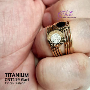Cincin Wanita dewasa Elegan Mewah Bahan Titanium Anti Karat cnt119