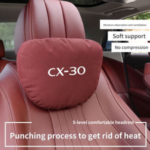 Car Interior 5-Color Selectable Headrest For Mazda CX-30 Auto Headrest Neck Support Lumbar Cushion Soft Neck Pillow Accessories