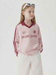 Marc&Janie | Retro Color-blocked Polo Collar Sports T-shirt