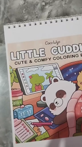 Little Cuddles Cute & Comfy Coloring Book - Buku Mewarnai Mudah Dan Simple Untuk Anak Dewasa Kertas Super Tebal