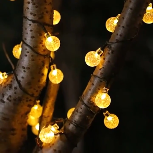 Solar String Light outdoor waterproof LED Lighting Hanging Fairy Lights for outside Garden Christmas Camping Lights Solar Globe For Camping Porch Wedding Party Decoration