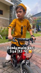 Baju Koko Anak Laki Laki Orizano Set Koko Raffi Kids - Setelan Lengan Pendek Material Toyobo Fodu Import Model Simpel Terbaru Kekinian