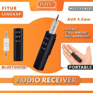 Bluetooth Audio Receiver Converter Speaker Kabel ke Wireless Blutooth 4.1 Aux 3.5 mm